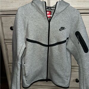 Nike Heather Gray Zip-Up Jacket